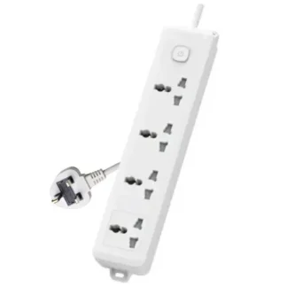 Deli CT703ES 3 Pin 4 Port 3 Meter Power Strip With Surge Protection